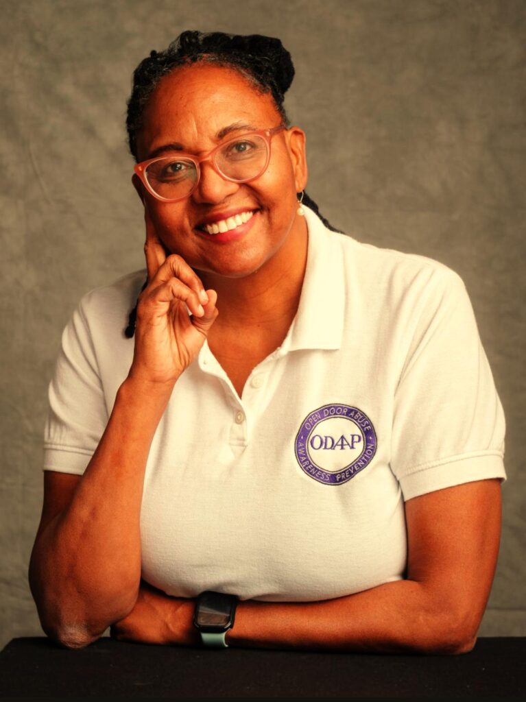 Valencia “Coach V” Peterson is the Founder and Executive Director of Open Door Abuse Awareness Prevention (ODAAP).