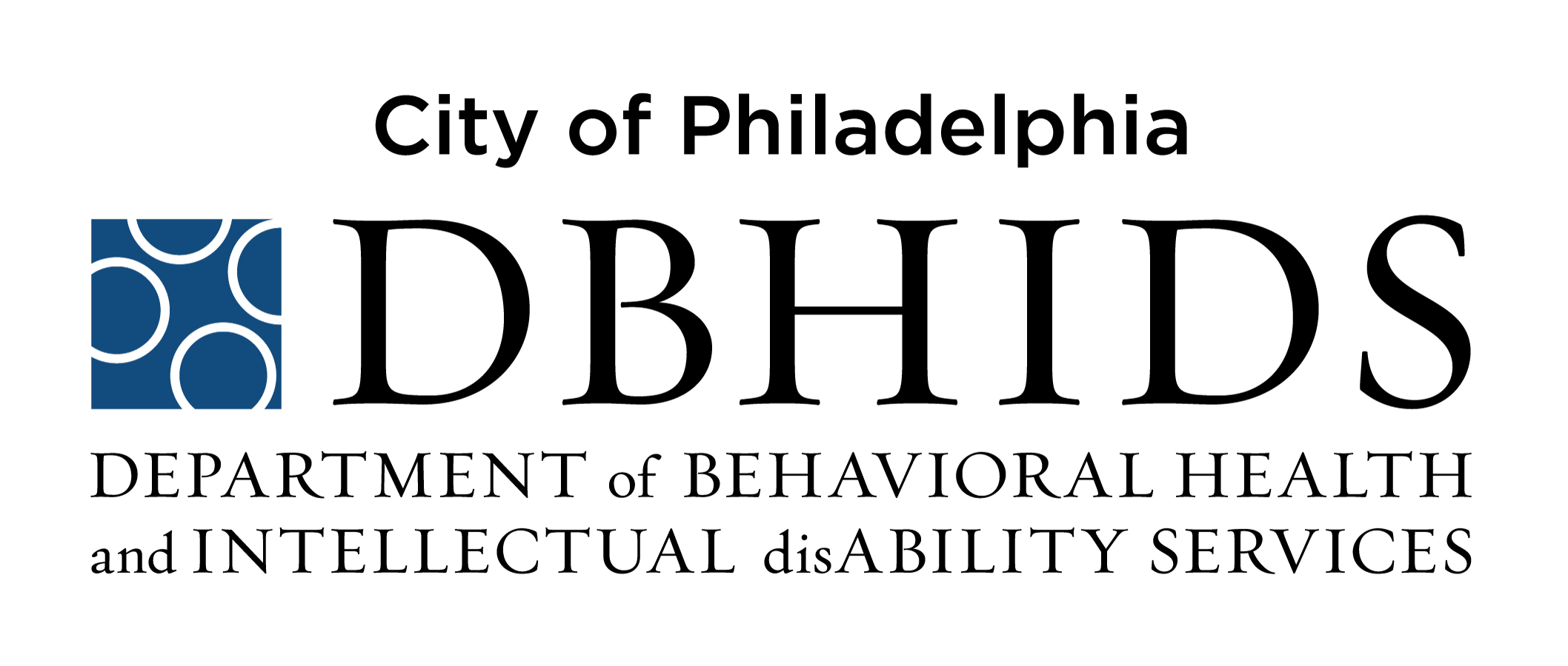 City of Philadelphia Department of Behavioral Health and Intellectual Disability Services logo